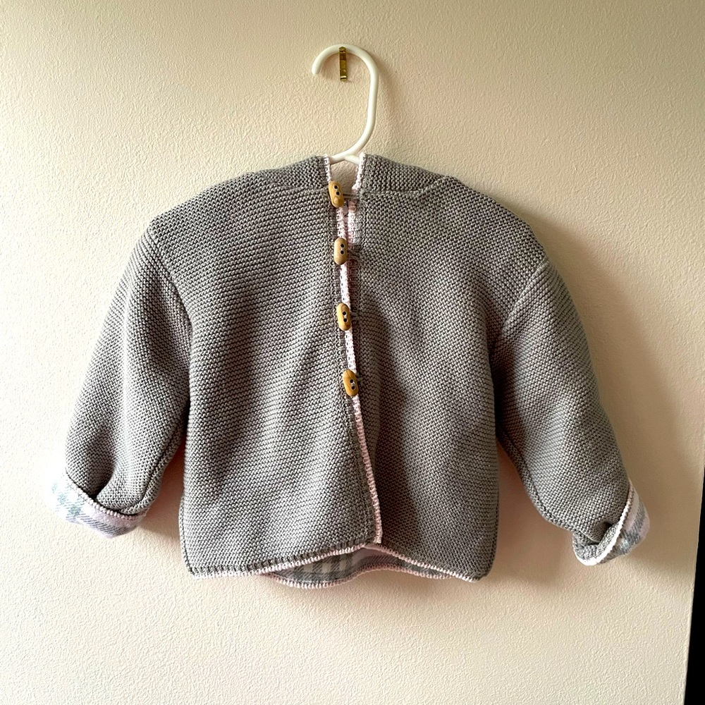 Super soft, Burberry look-a-like heavy cardigan/jacket